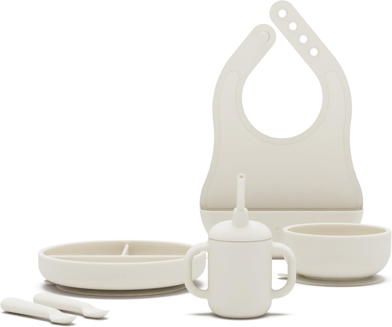 Lalo First Bites Silicone Baby Feeding Set for Easy Weaning