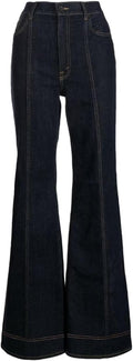 Ripped High Waisted Bell Bottom Jeans for Women Flared Denim