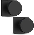 Mega Handles SUANA Dummy Door Knob Matte Black (2 Pack) - Easy Upgrade