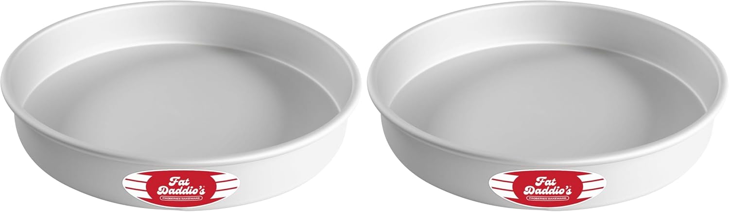 Fat Daddio's Anodized Aluminum Round Cake Pan for Perfect Baking