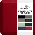 Thick Ergonomic Anti Fatigue Mat 17x24 in Red - Cushioned Support
