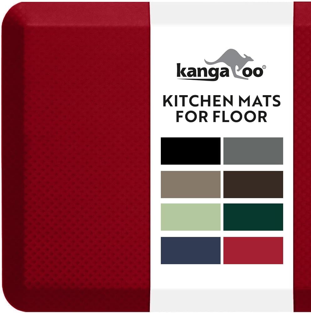 KANGAROO Thick Ergonomic Anti Fatigue Mats for Comfort