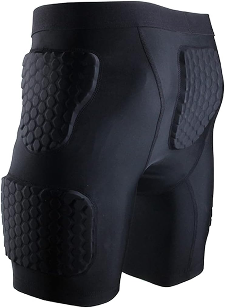 STONEKISS Men's Padded Compression Shorts - Hip Protection