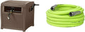 Suncast Wicker Style Hose Reel + Flexzilla 50 ft - Neat Outdoor