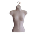 Female Mannequin Torso S-M Flesh Set of 1 - Hollow Back, Stackable