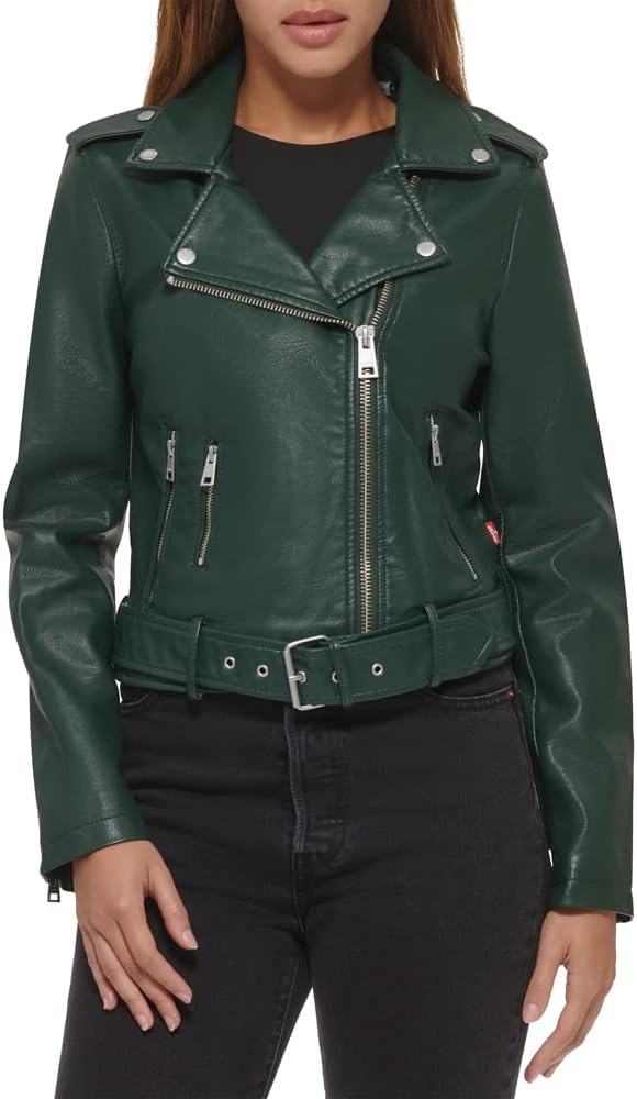 Levi's Womens The Belted Faux Leather Moto Jacket Review