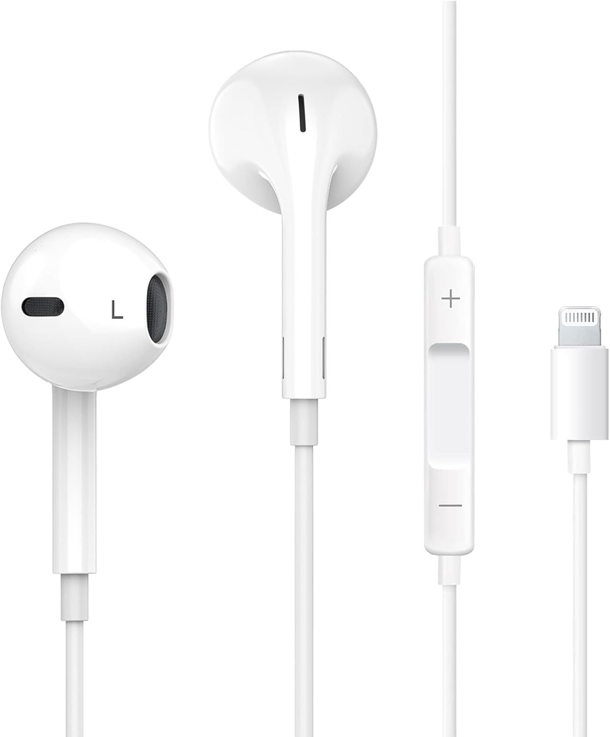Everdigi Lightning Earphones, Clear Calls & Volume Control