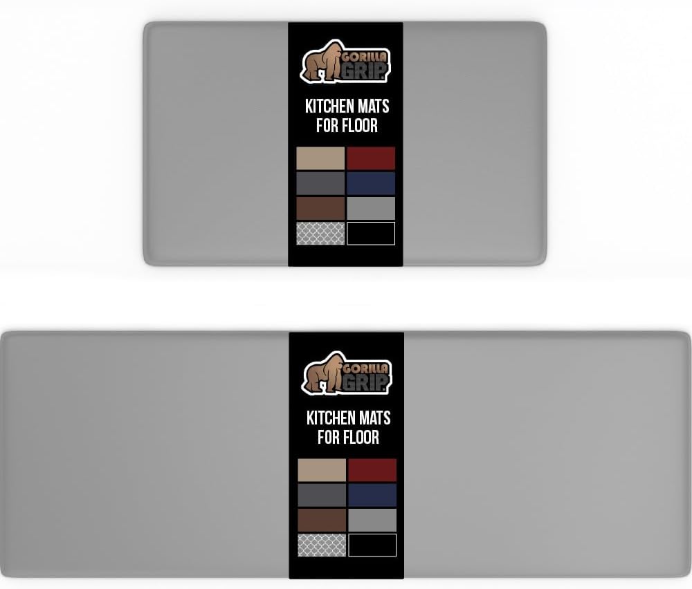 GORILLA GRIP Comfortable Cushioned Kitchen Mats for Floor