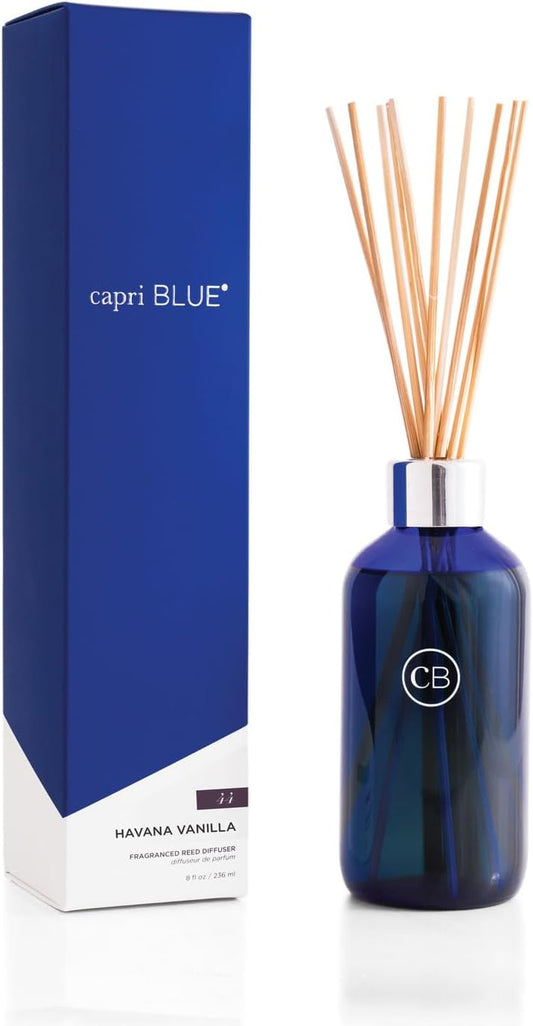 Capri Blue Havana Vanilla Reed Diffuser Set for Home Fragrance