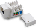 Cat6 Keystone Jack Ethernet Wall Jack 100-Pack - Reliable Network