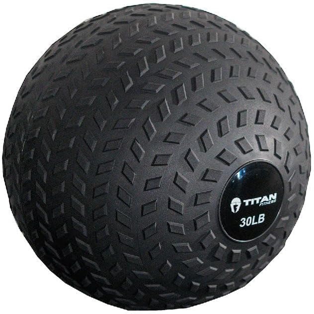 Titan Fitness Rubber Tread Slam Ball for Ultimate Workouts