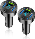 66W Super Fast Car Charger with USB C&QC 3.0