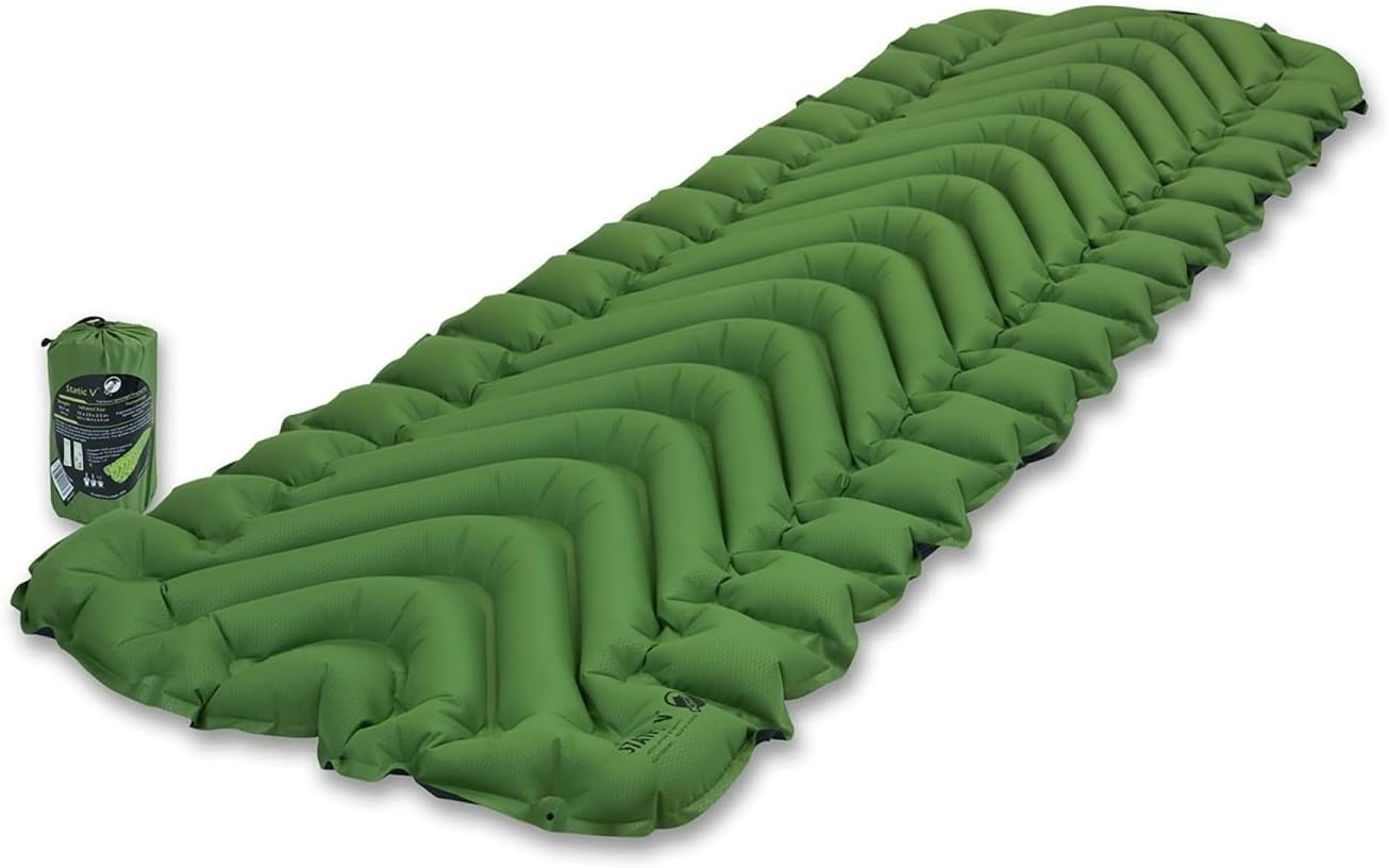 KLYMIT Static V Lightweight Inflatable Sleeping Pad for Comfort