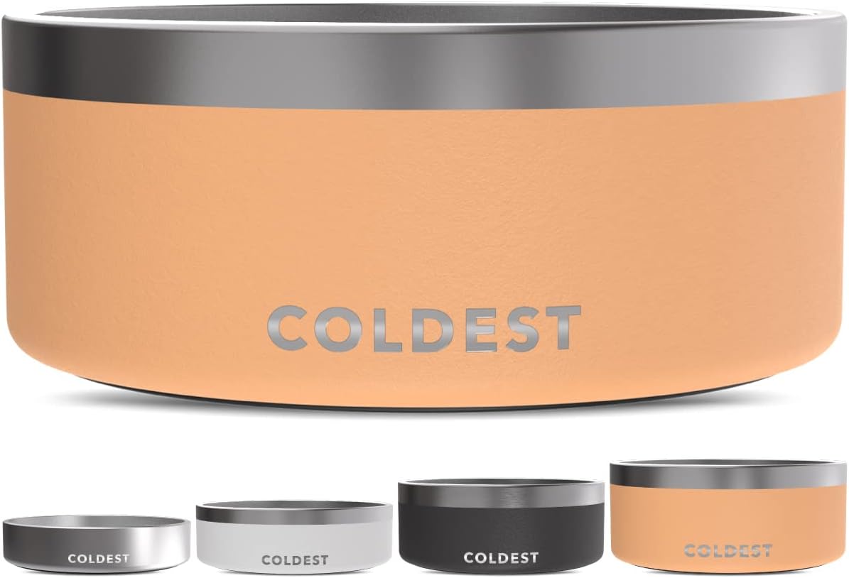 Coldest Dog Bowl - Heavy Duty Insulated Stainless Steel Design