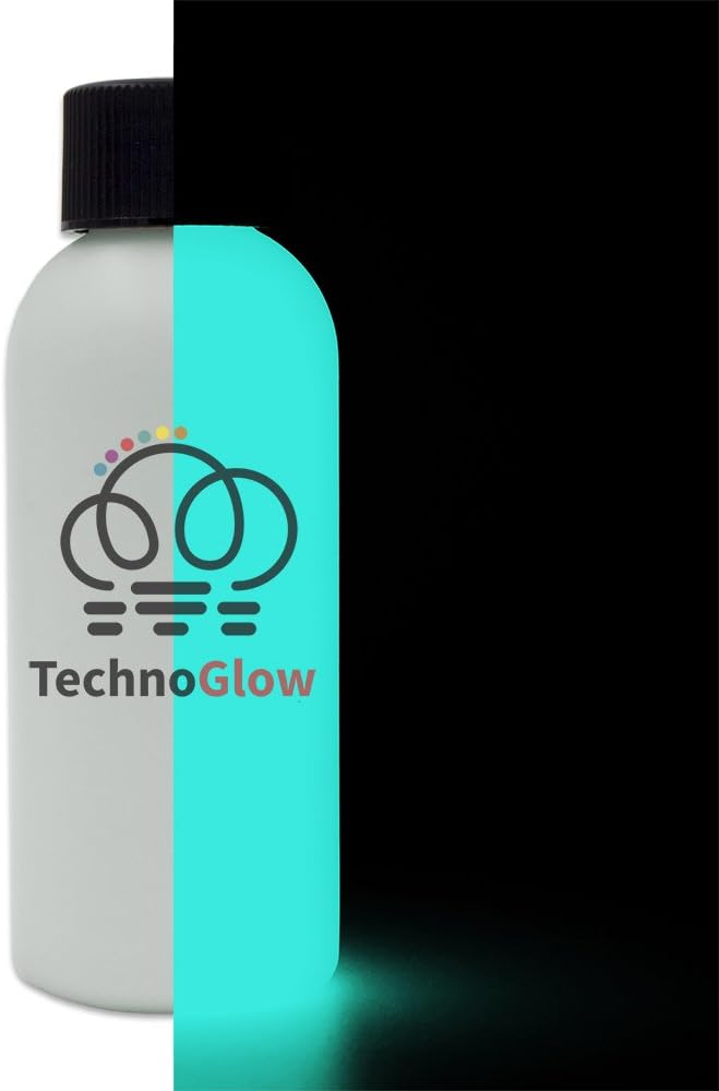 Glow in the Dark Paint - Aqua Bright Glow for Stunning Effects