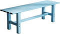 TECSPACE 47 Inches Aluminum Outdoor Weatherproof Bench - Lake Blue