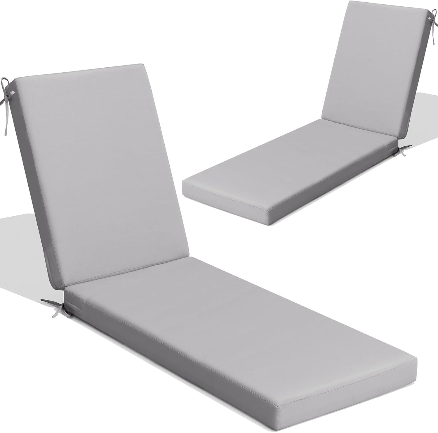 Crestlive Products Chaise Lounge Cushions Outdoor Set of 2