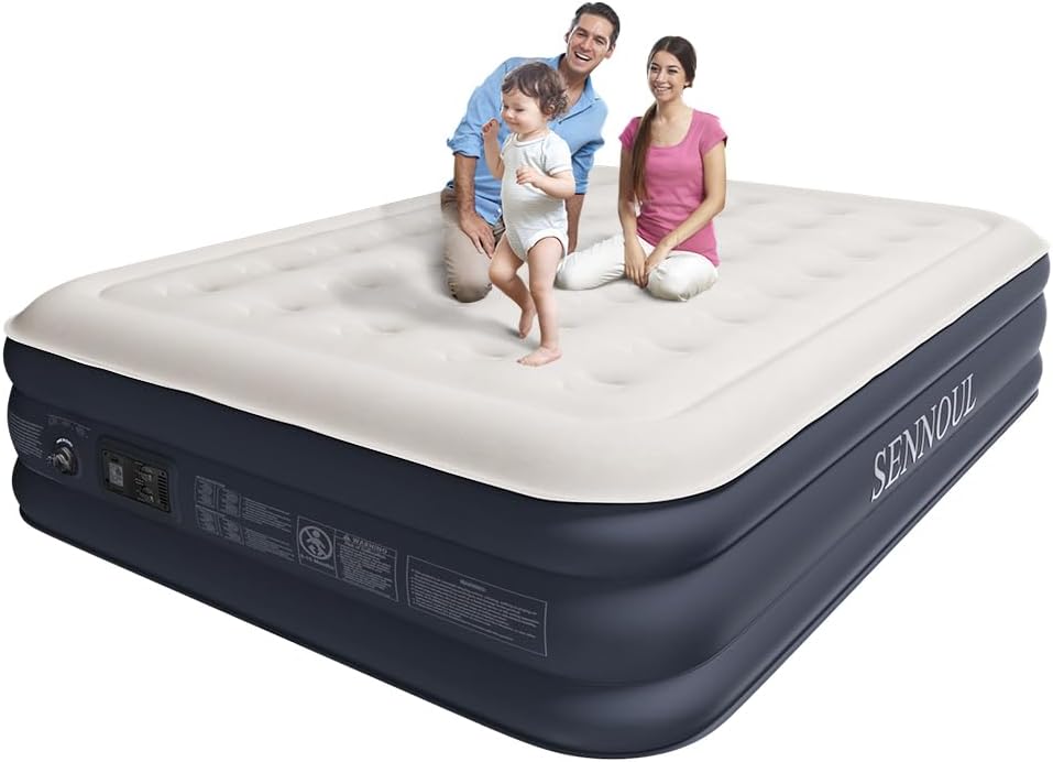 Air Mattress Queen with Built in Pump for Comfortable Sleep