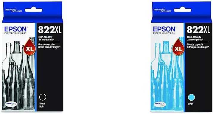 EPSON T822 DURABrite Ultra Ink Cartridges for Stunning Prints