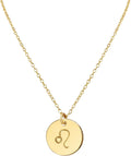 Handmade Zodiac Charm Necklace for Her - Sterling Silver Leo