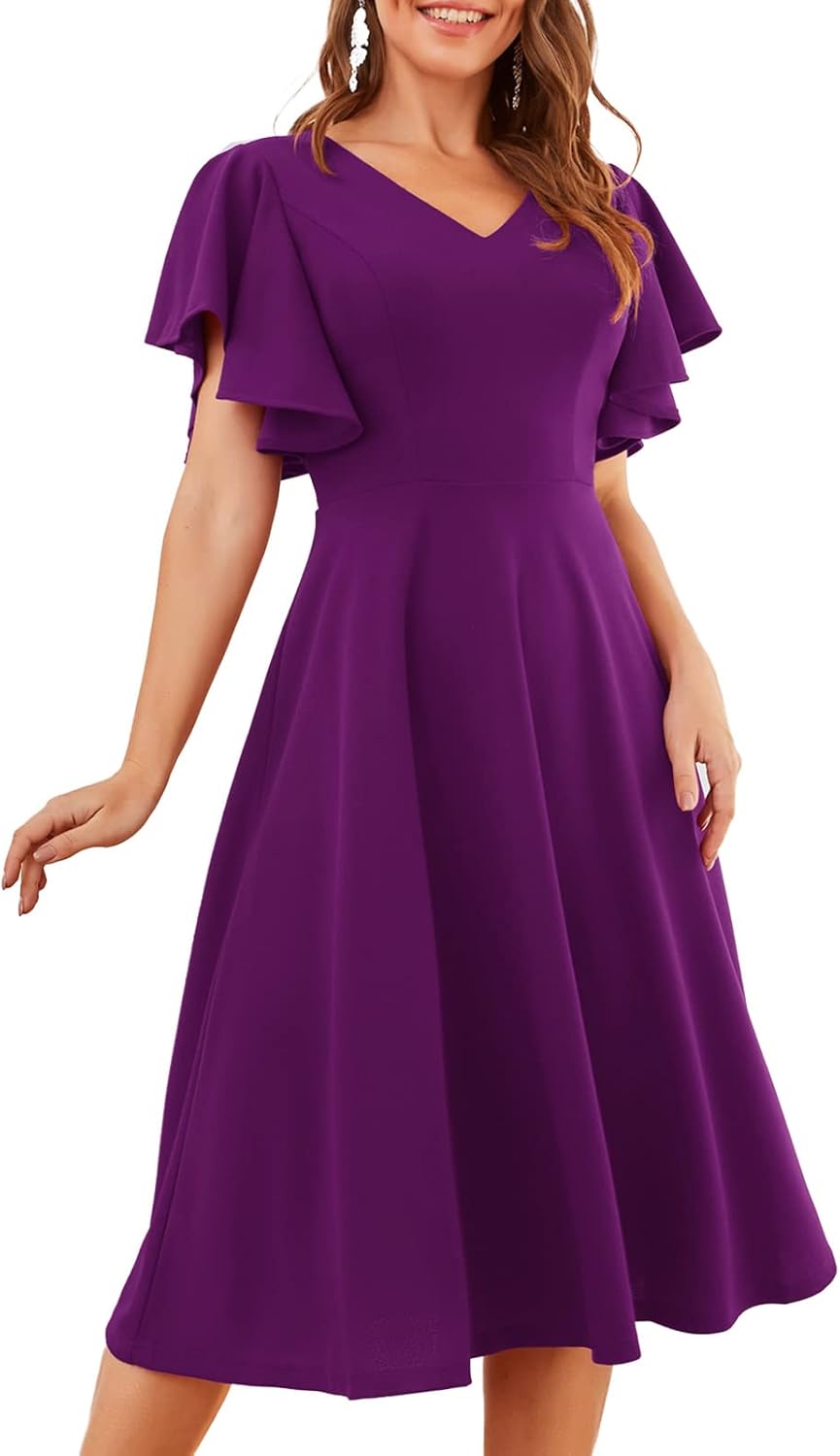 Bridesmay Women's Formal Cocktail Wedding Guest Dress 2025