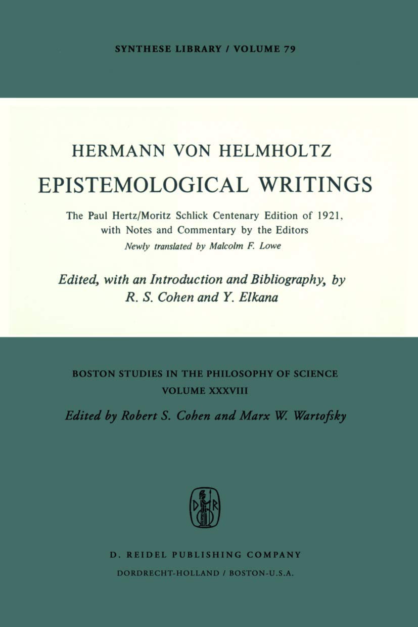 Epistemological Writings: A Centenary Edition of 1921 Insights