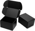 7x5x4 Inches Black Shipping Boxes 25 Pack - Durable Matte Mailer