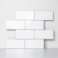 10-Sheet Subway Tiles Peel and Stick Backsplash - Glossy White Ceramic