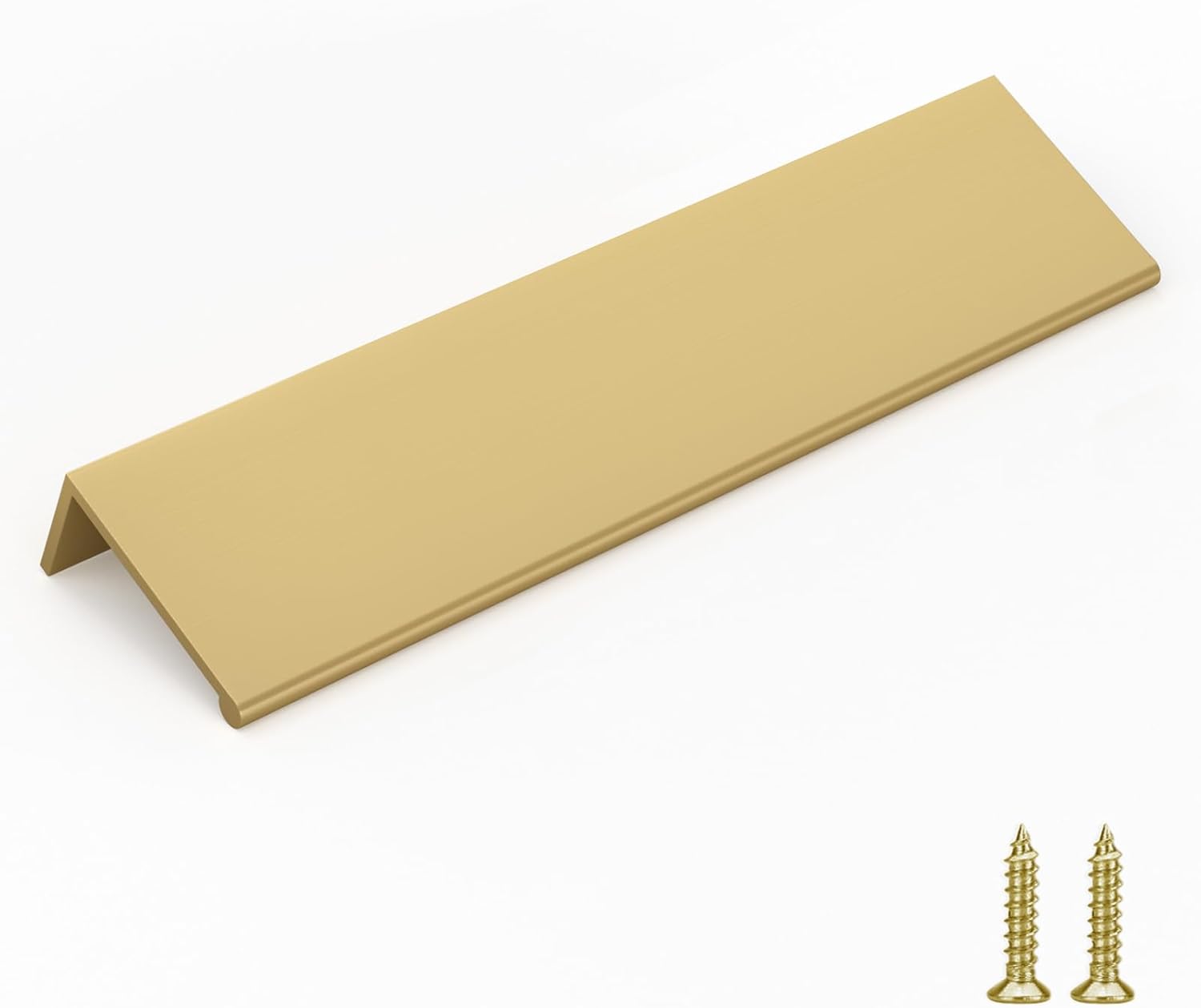 goldenwarm 100 Pack Gold Finger Edge Pulls for Drawers