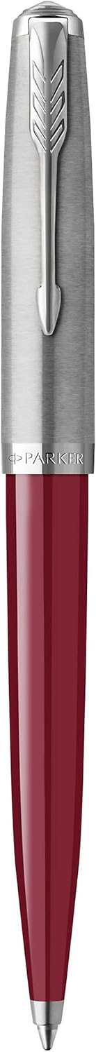 Parker 51 Ballpoint Pen with Burgundy Barrel and Chrome Trim