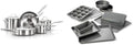 Calphalon 10-Piece Pots and Pans Set - Durable Stainless Steel