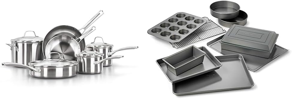 Calphalon 10-Piece Pots and Pans Set for Effortless Cooking