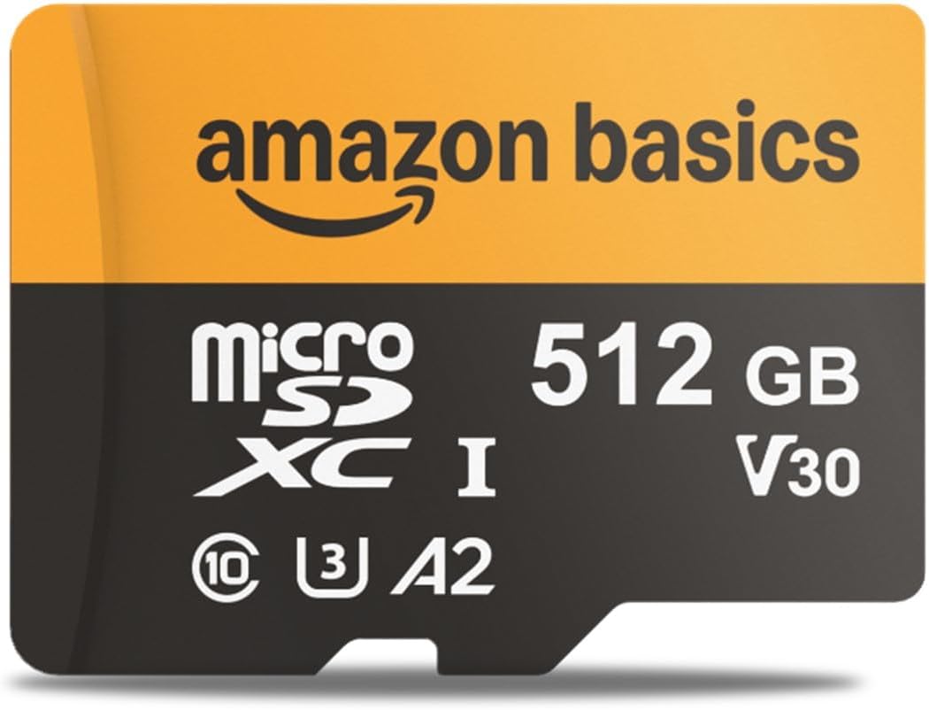 512GB microSDXC Card with Adapter for High-Speed Storage
