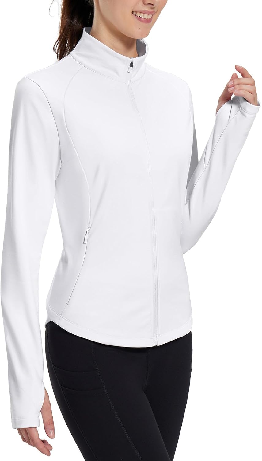 Baleaf Women's Fleece Running Jacket for Cold Weather Comfort