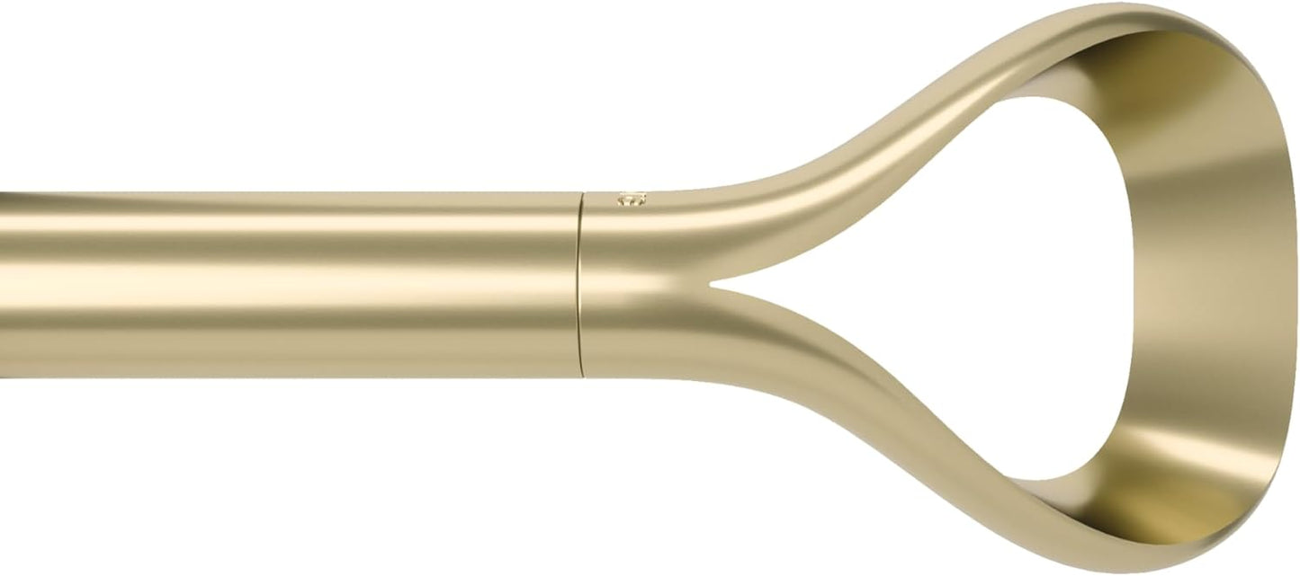 Adjustable Gold Curtain Rod - Easy Length Customization