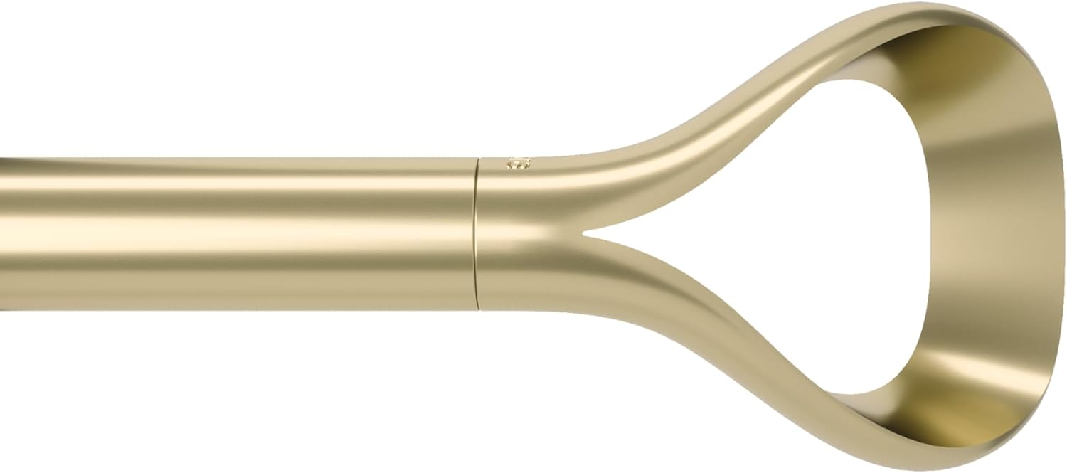 Adjustable Gold Curtain Rod - Easy Length Customization