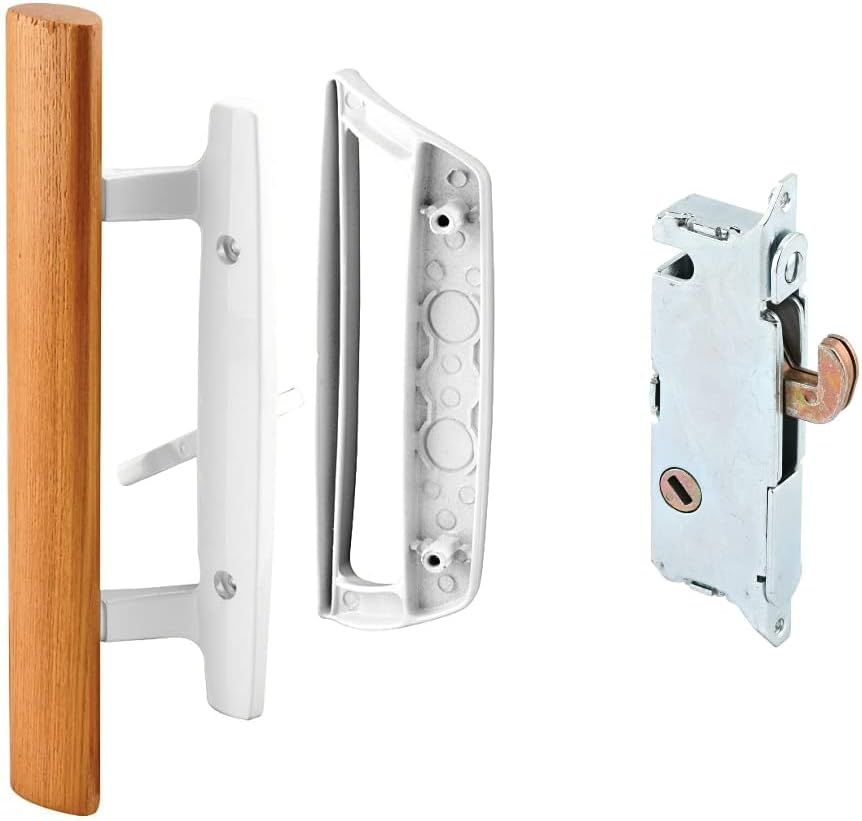 PRIME-LINE Sliding Glass Door Handle Set & Mortise Lock Combo