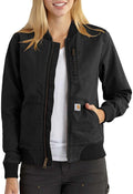 Carhartt Women's Rugged Flex Canvas Bomber Jacket - Stretch Comfort