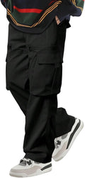 Men's Wild Cargo Pants Loose Fit Y2K Drawstring Cargo Sweatpants