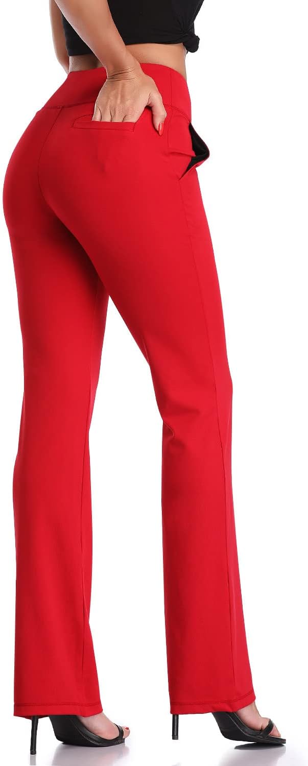 DAYOUNG Bootcut Yoga Pants for Women with Tummy Control