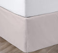 Full Size 18 in Drop Bed Skirt - Warm Grey Pleated Platform Style