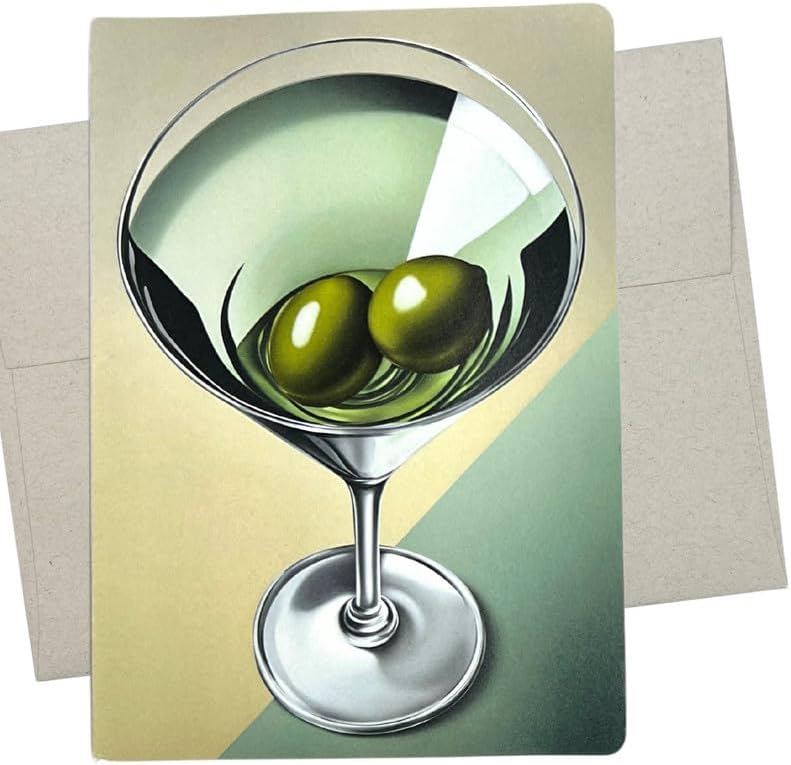 Premium Vodka Martini Card for Any Occasion - Whitman & Daughter