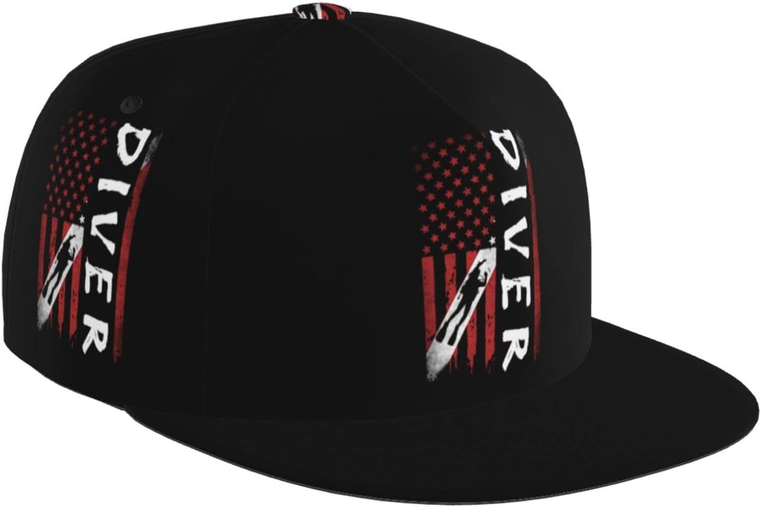 Vintage Diver Down Flag Snapback Cap by Zusolf