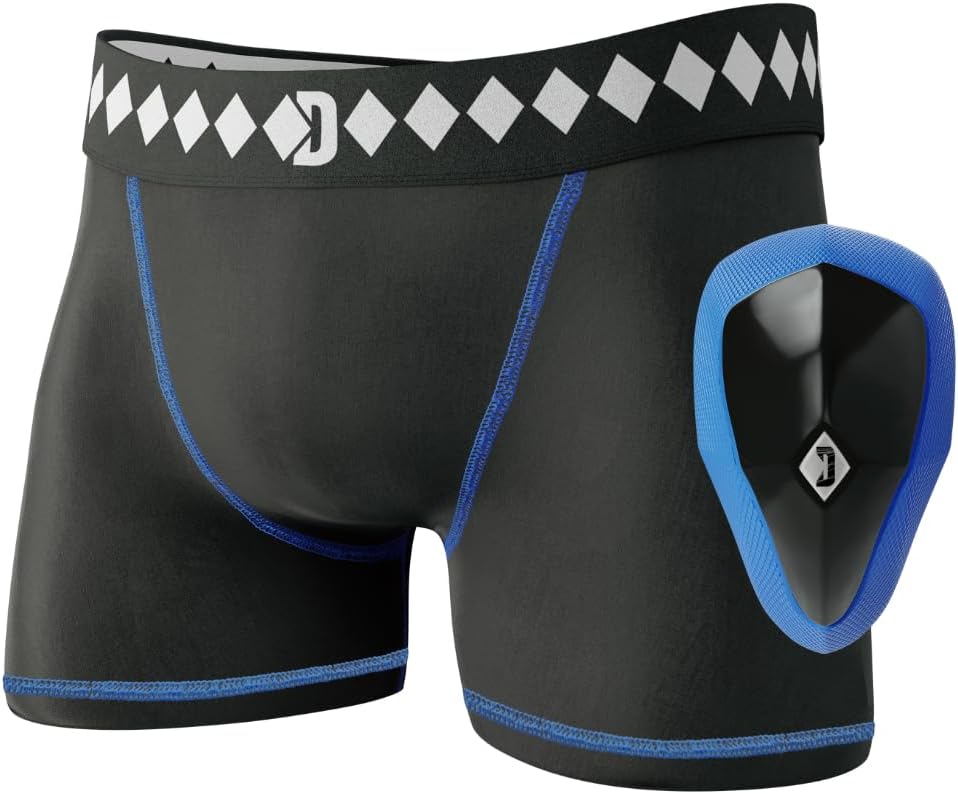Diamond MMA Compression Shorts with Built-in Jock Strap for Protection