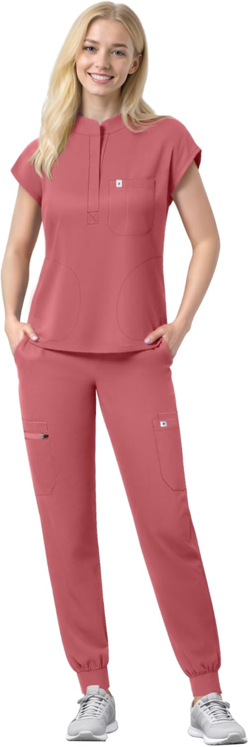 Eipnare Scrubs Set for Women: Stylish Medical Uniform