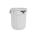 Brute Heavy-Duty 10-Gallon Round Trash Can - Durable Work Receptacle