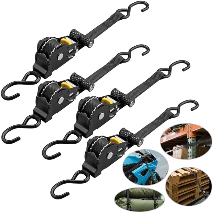 Durable High Tenacity Polyester Ratchet Straps for Heavy Loads