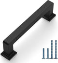 3.75 in Matte Black Cabinet Pulls 10 Pack - Solid Zinc Alloy Handles