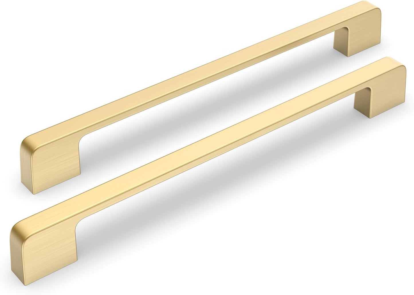 10 Pack 8in Gold Cabinet Handles & Drawer Pulls for Modern Homes