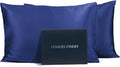 Mulberry Silk Pillowcase 25mm Navy Standard 2 Pack - Beauty & Sleep